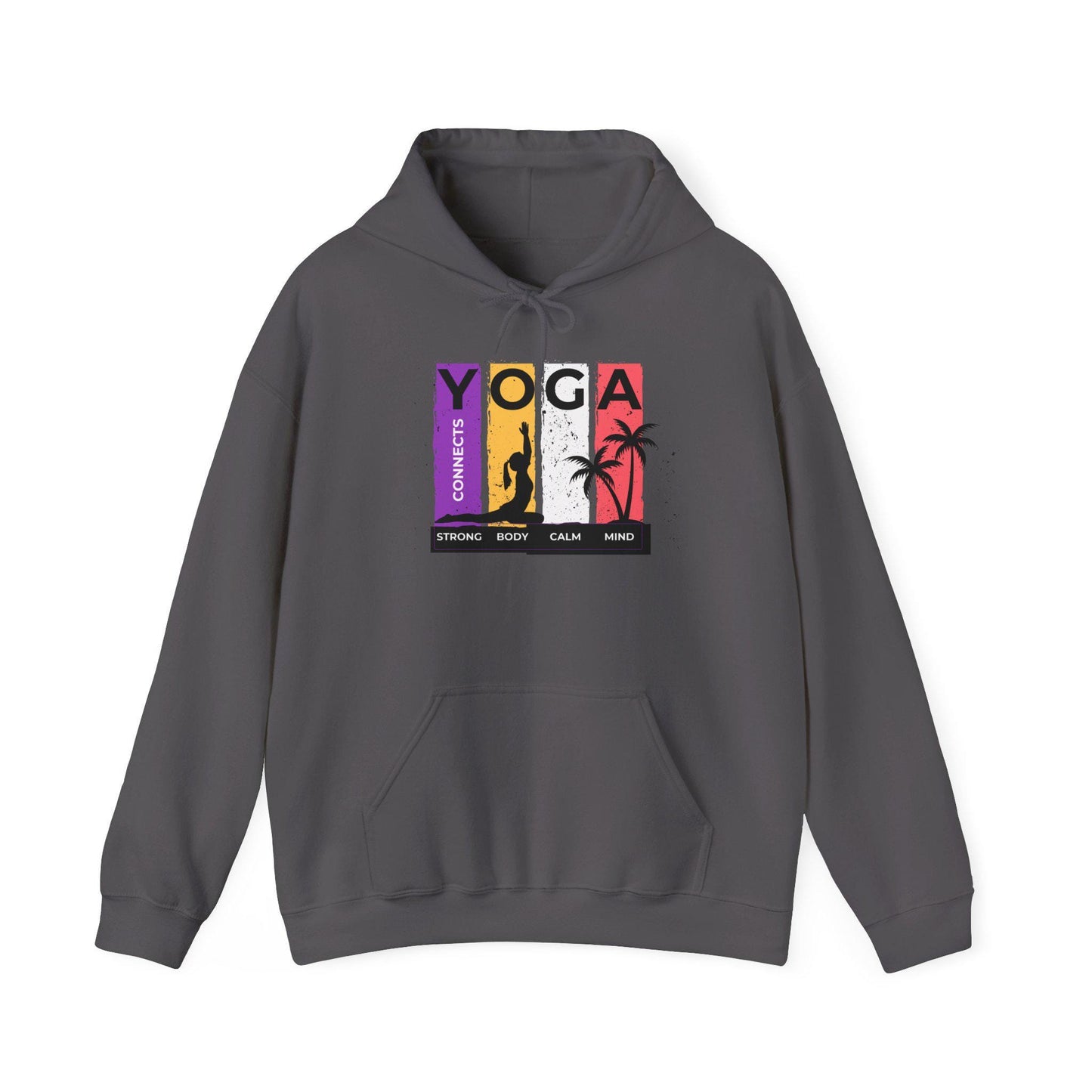 Strong Body Calm Mind Hoodie – Motivational Gym Sweatshirt – Fitness & Wellness Pullover – Cozy Workout Hoodie for Strength and Balance