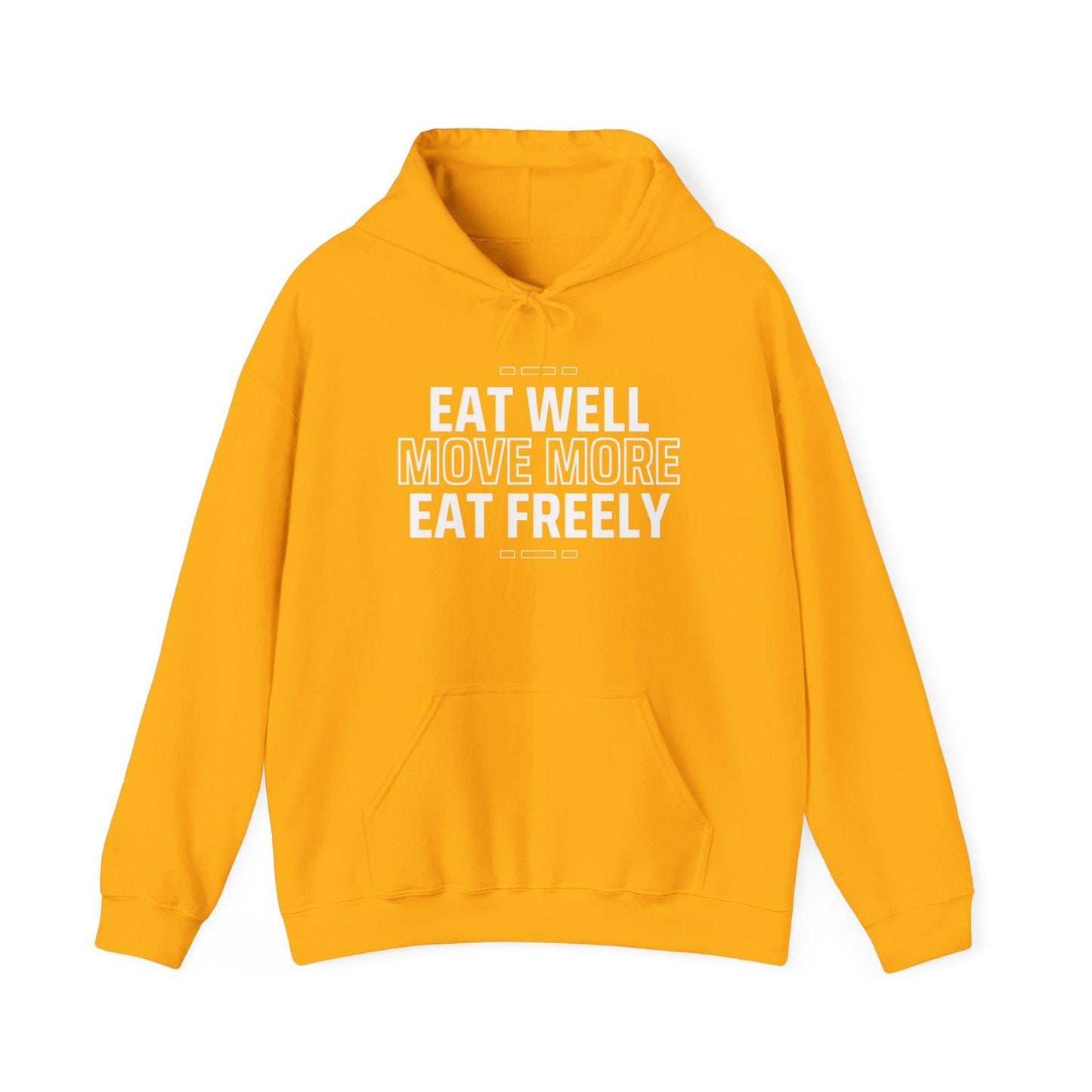 Eat Well Move More Hoodie – Motivational Fitness Sweatshirt – Wellness Gym Hoodie – Healthy Lifestyle Pullover – Workout Hoodie