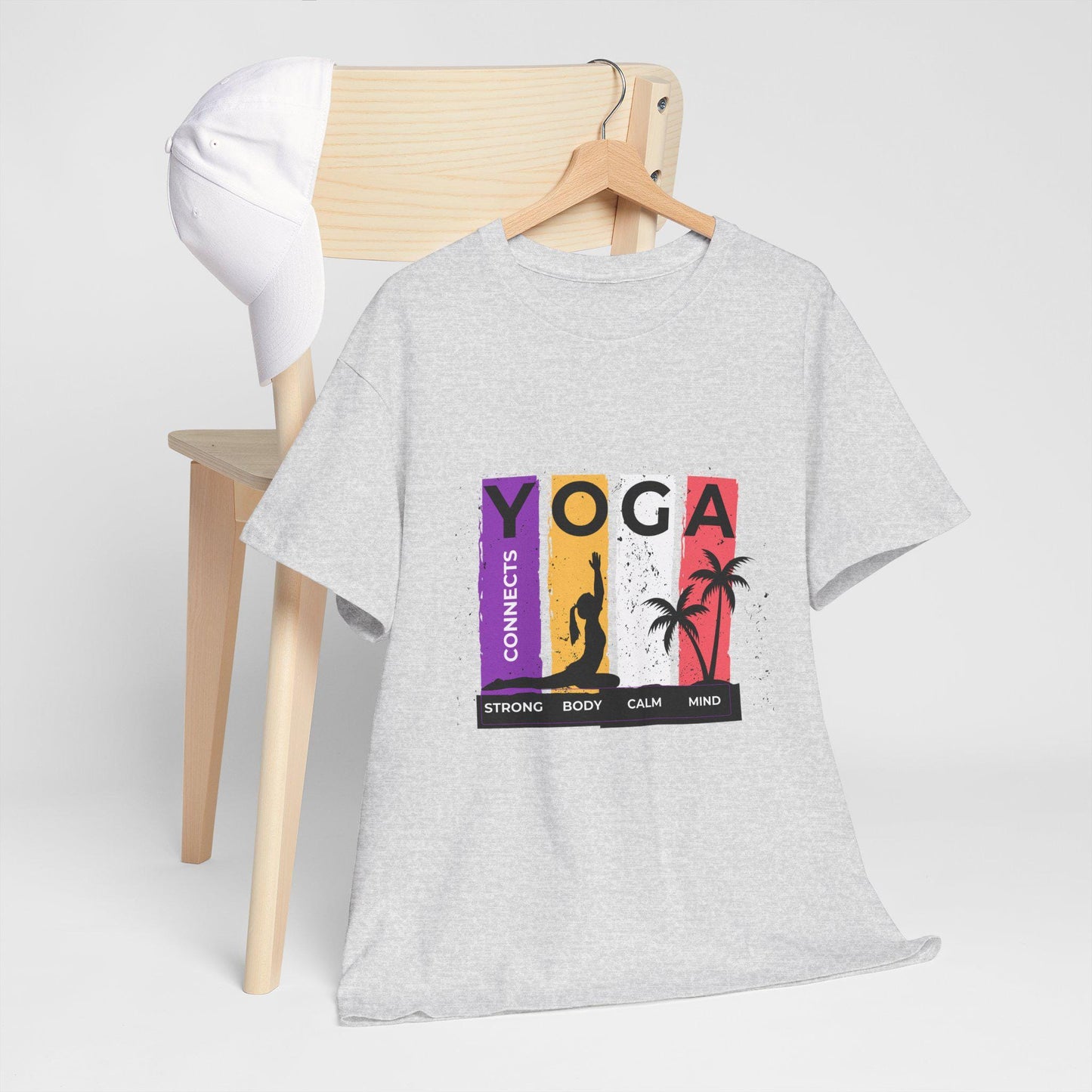 Strong Body Calm Mind T-Shirt – Unisex Heavy Cotton Tee – Fitness and Wellness Shirt – Workout Motivation Tee – Yoga and Mindfulness Apparel