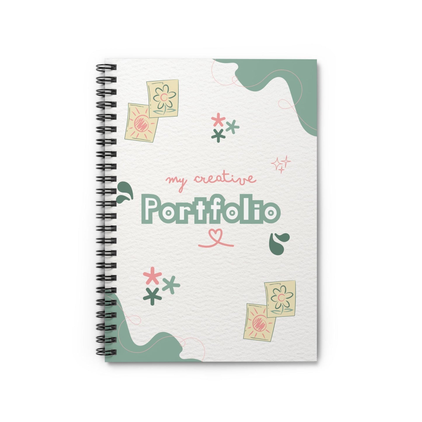 Spiral Notebook - Ruled Line, Creative Portfolio Journal, Writing Journal, Notebook for Artists, Sketchbook, Personal Diary