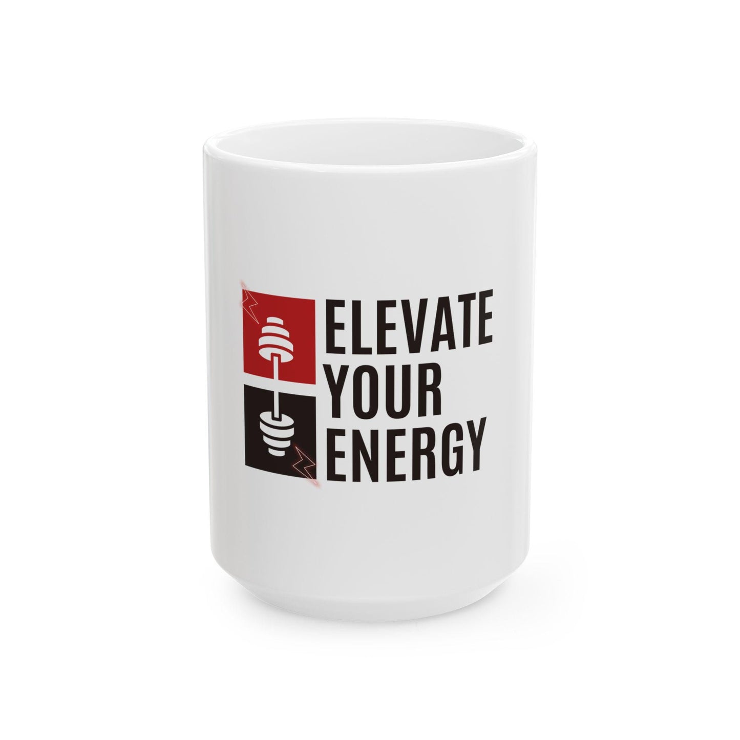 Elevate Your Energy Mug – Motivational Coffee Cup – Positivity Tea Mug – Wellness & Self-Care Gift (11oz, 15oz)