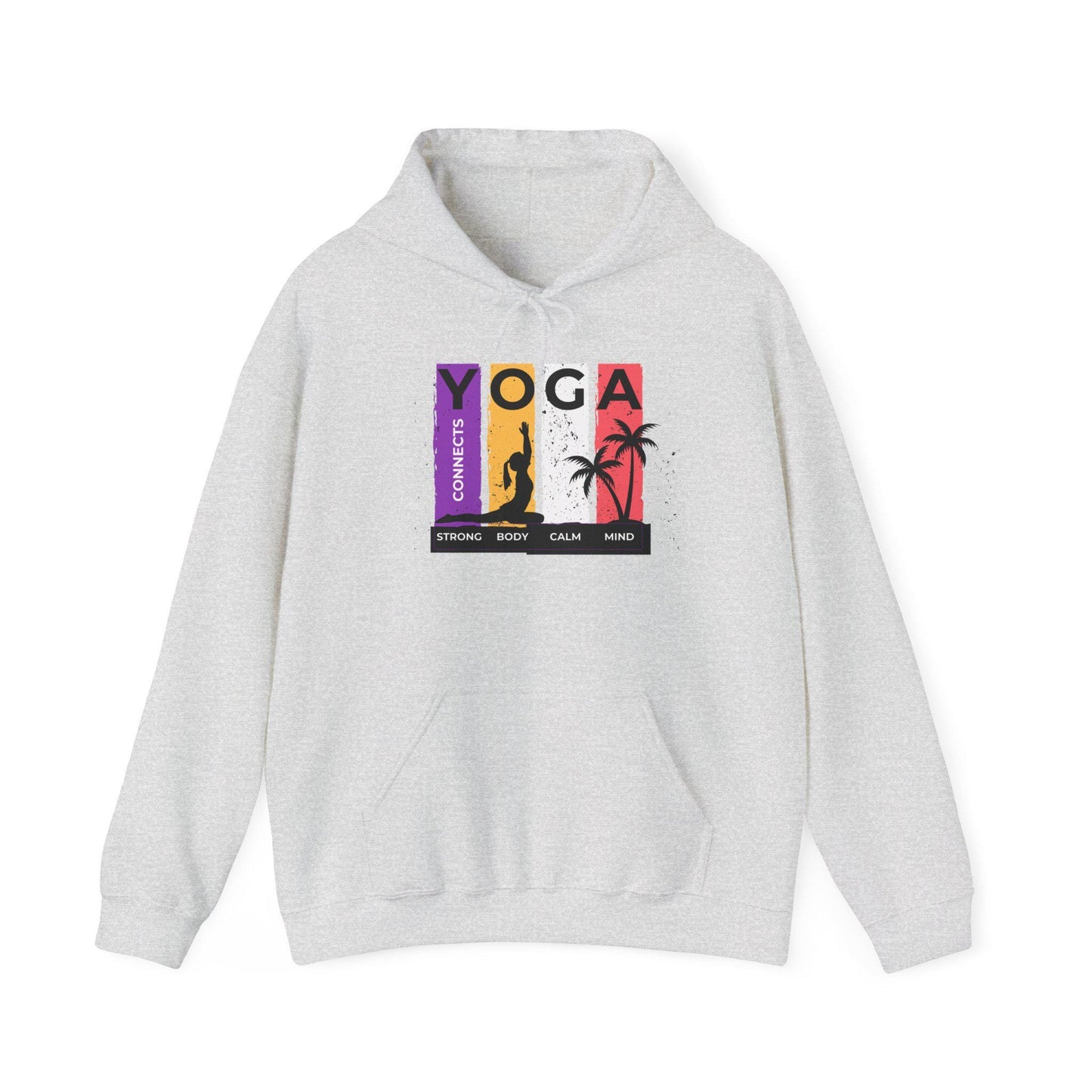 Strong Body Calm Mind Hoodie – Motivational Gym Sweatshirt – Fitness & Wellness Pullover – Cozy Workout Hoodie for Strength and Balance