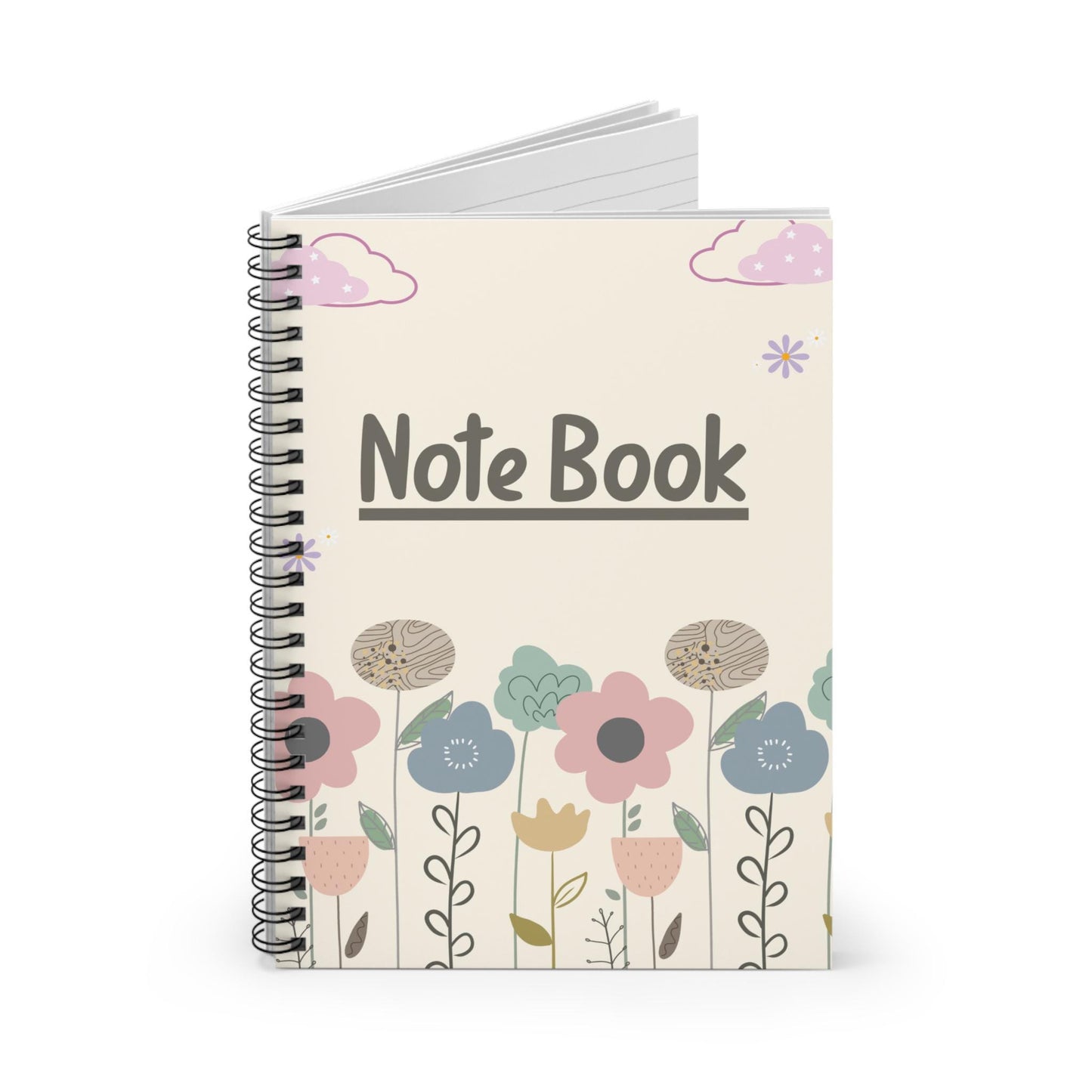 Spring Elegant Notebook for Writing Journal Notes Spiral Bound Ruled Line Diary Bullet Journal Blank Pages - Great Gift Idea