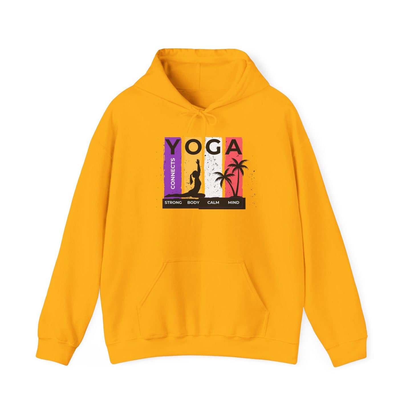 Strong Body Calm Mind Hoodie – Motivational Gym Sweatshirt – Fitness & Wellness Pullover – Cozy Workout Hoodie for Strength and Balance