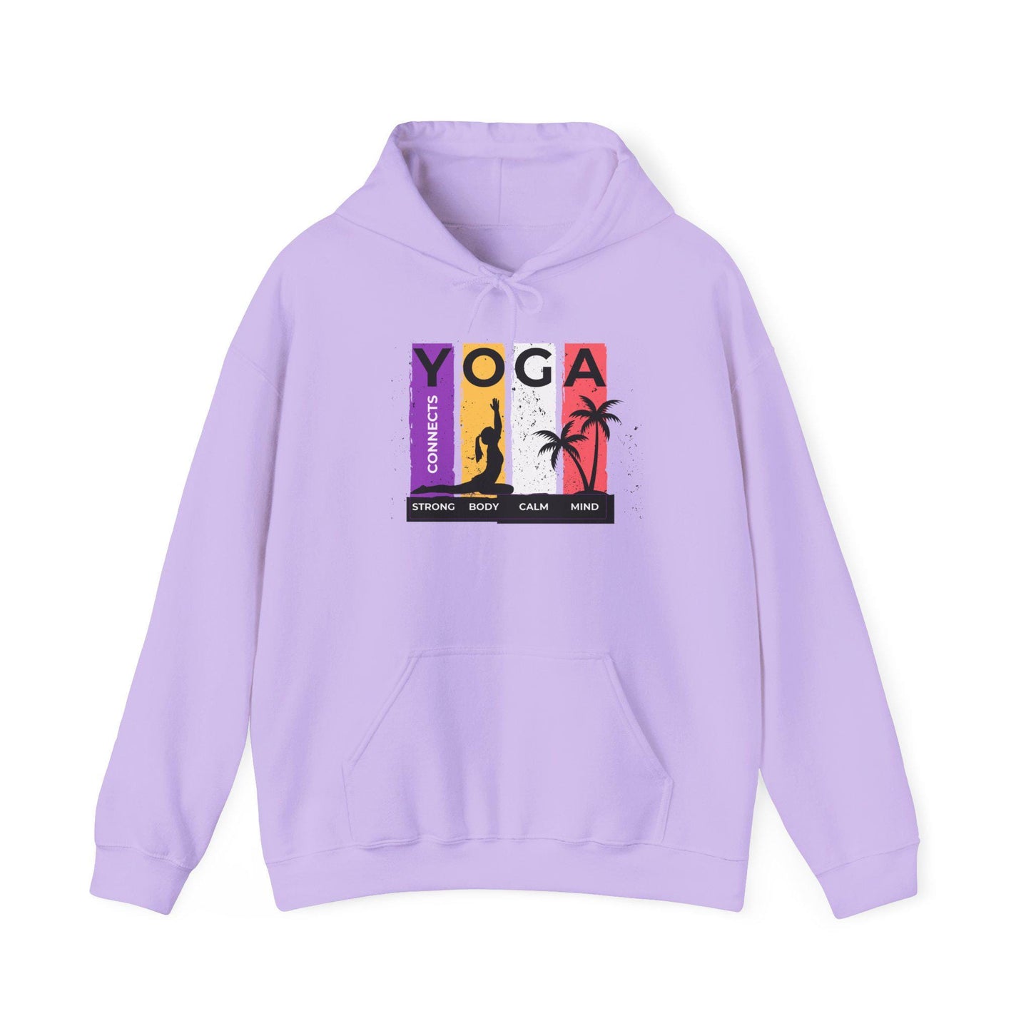 Strong Body Calm Mind Hoodie – Motivational Gym Sweatshirt – Fitness & Wellness Pullover – Cozy Workout Hoodie for Strength and Balance