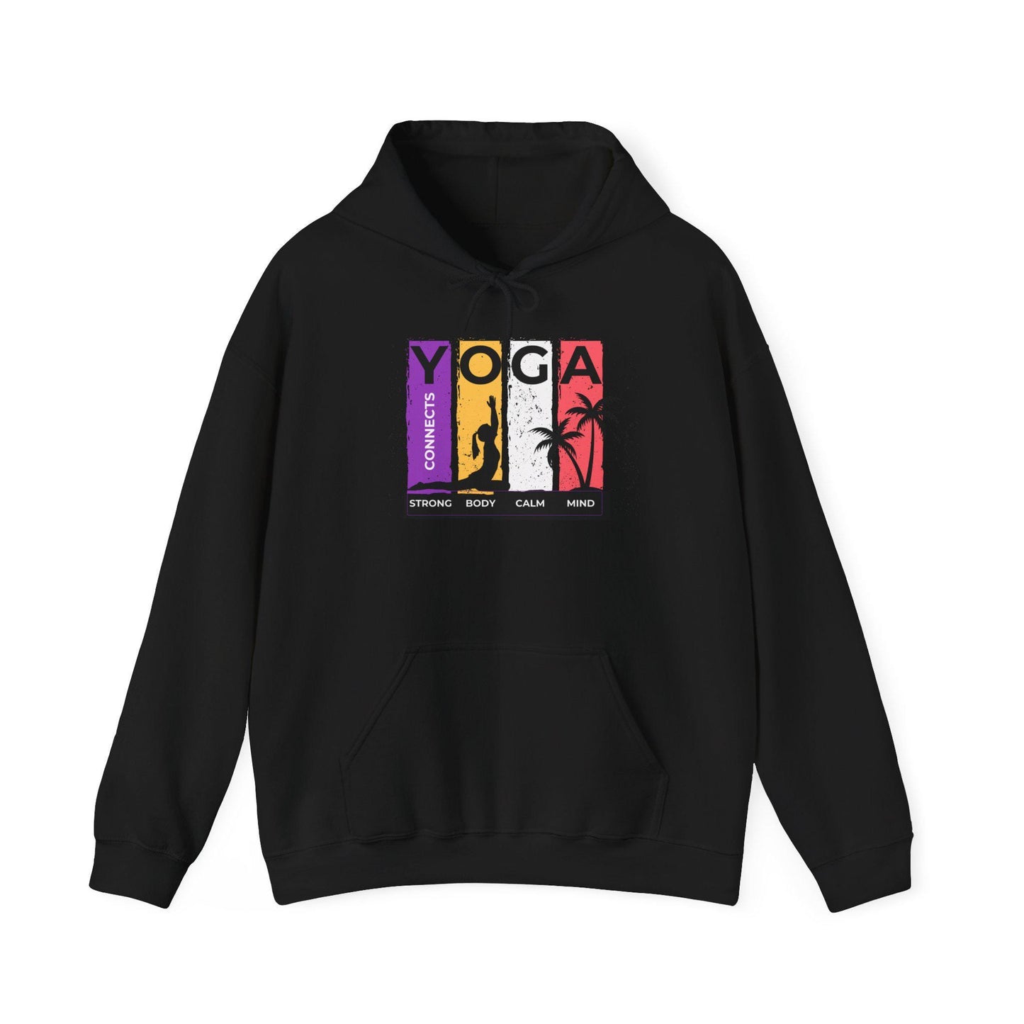Strong Body Calm Mind Hoodie – Motivational Gym Sweatshirt – Fitness & Wellness Pullover – Cozy Workout Hoodie for Strength and Balance