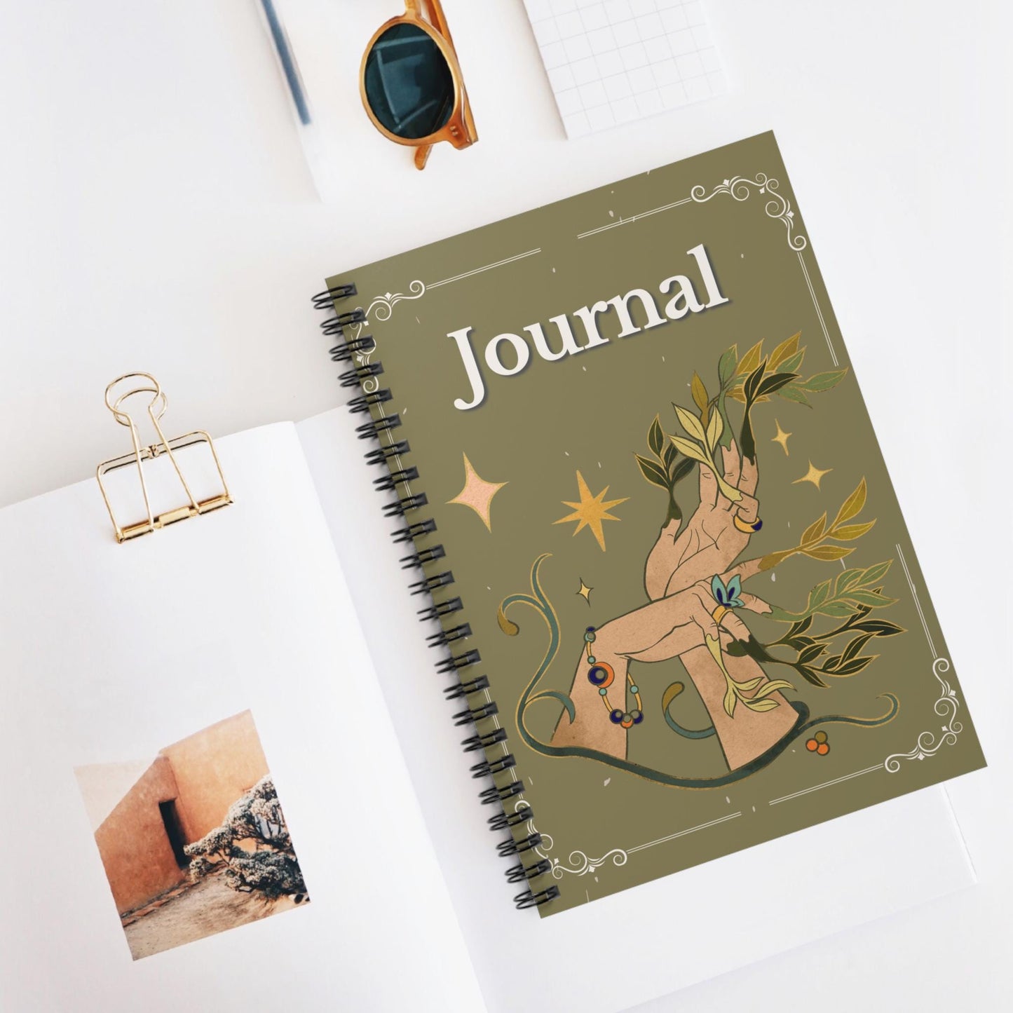 Magical Hands Journal Notebook Ruled Line Writing Diary Wizard Gift Stationery Set Writing Diary Gift for Writers and Dreamers