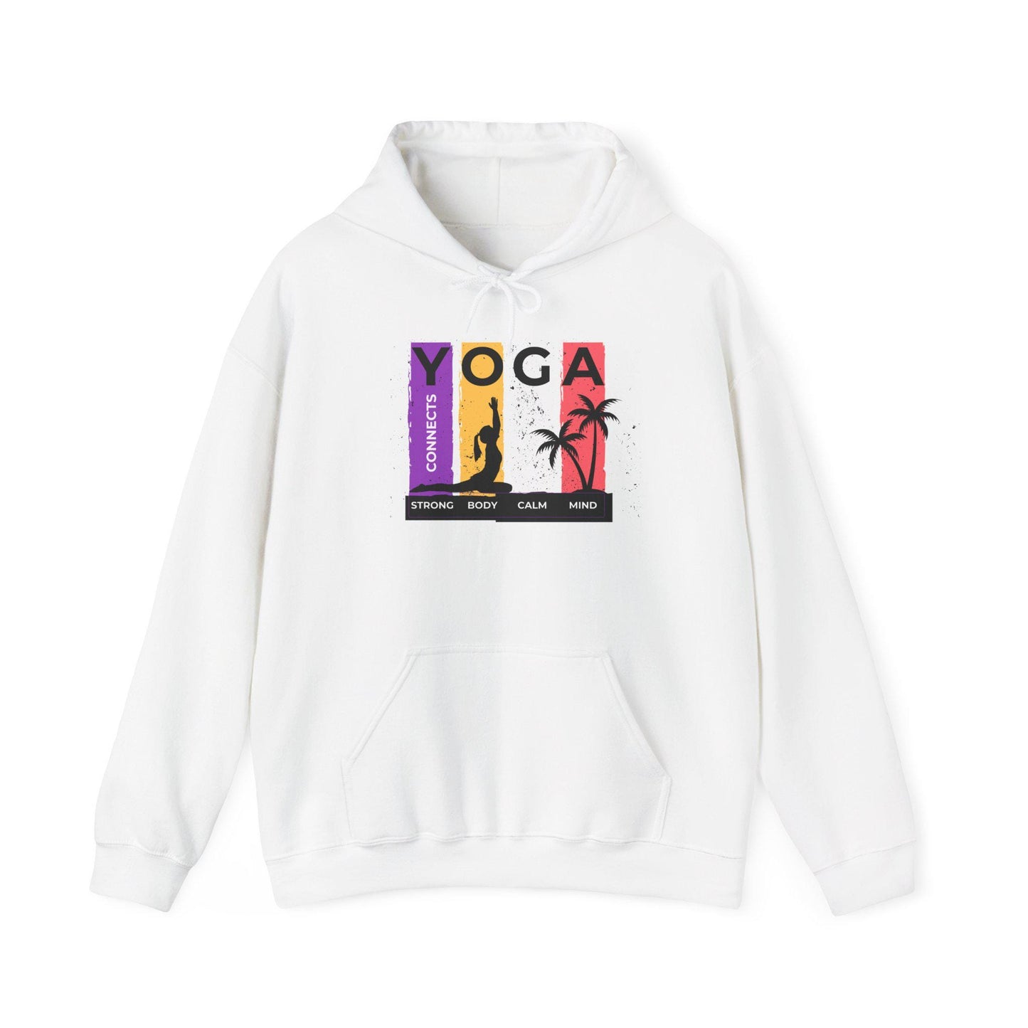 Strong Body Calm Mind Hoodie – Motivational Gym Sweatshirt – Fitness & Wellness Pullover – Cozy Workout Hoodie for Strength and Balance