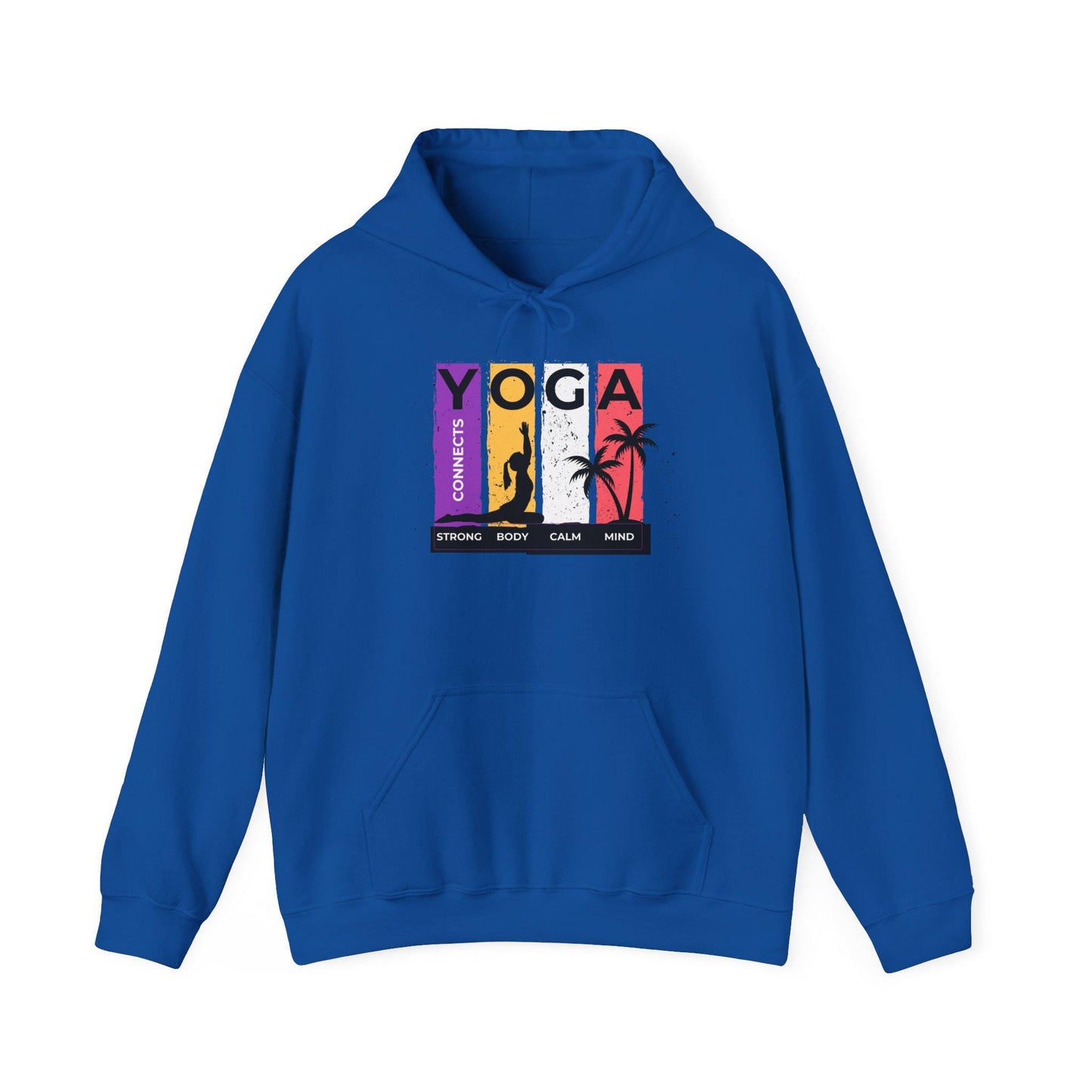 Strong Body Calm Mind Hoodie – Motivational Gym Sweatshirt – Fitness & Wellness Pullover – Cozy Workout Hoodie for Strength and Balance