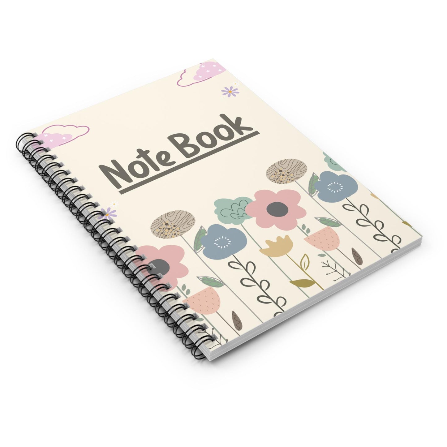Spring Elegant Notebook for Writing Journal Notes Spiral Bound Ruled Line Diary Bullet Journal Blank Pages - Great Gift Idea