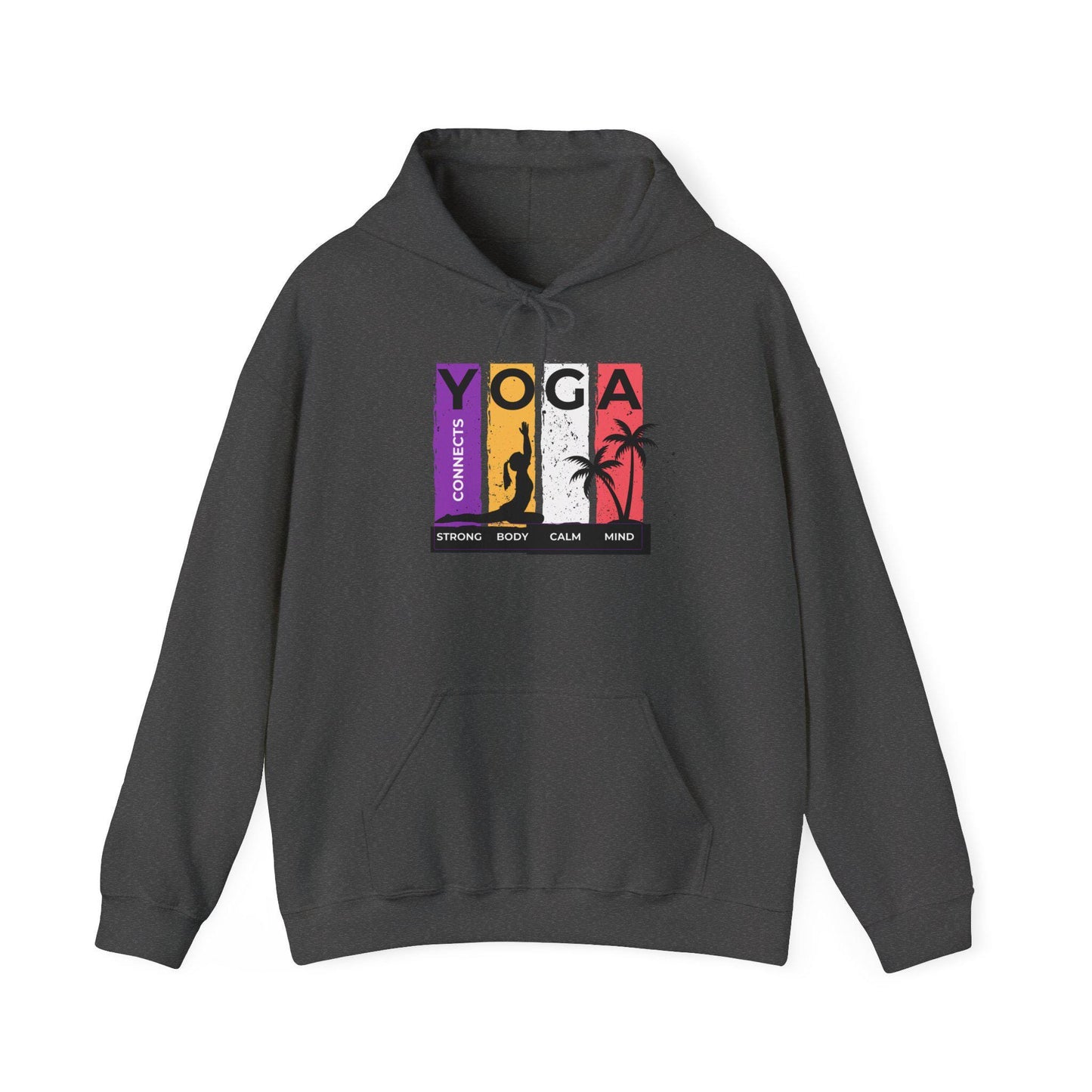Strong Body Calm Mind Hoodie – Motivational Gym Sweatshirt – Fitness & Wellness Pullover – Cozy Workout Hoodie for Strength and Balance