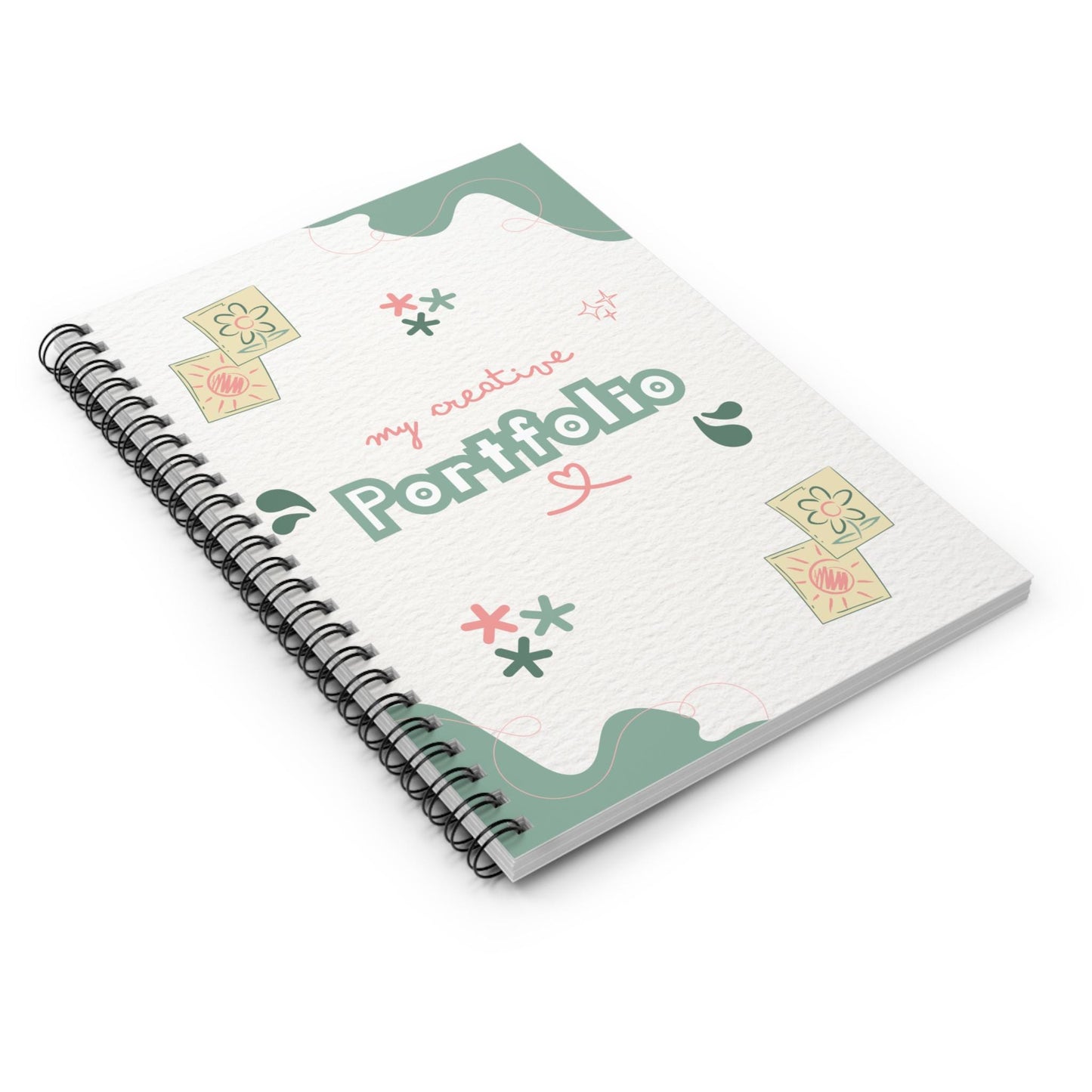 Spiral Notebook - Ruled Line, Creative Portfolio Journal, Writing Journal, Notebook for Artists, Sketchbook, Personal Diary