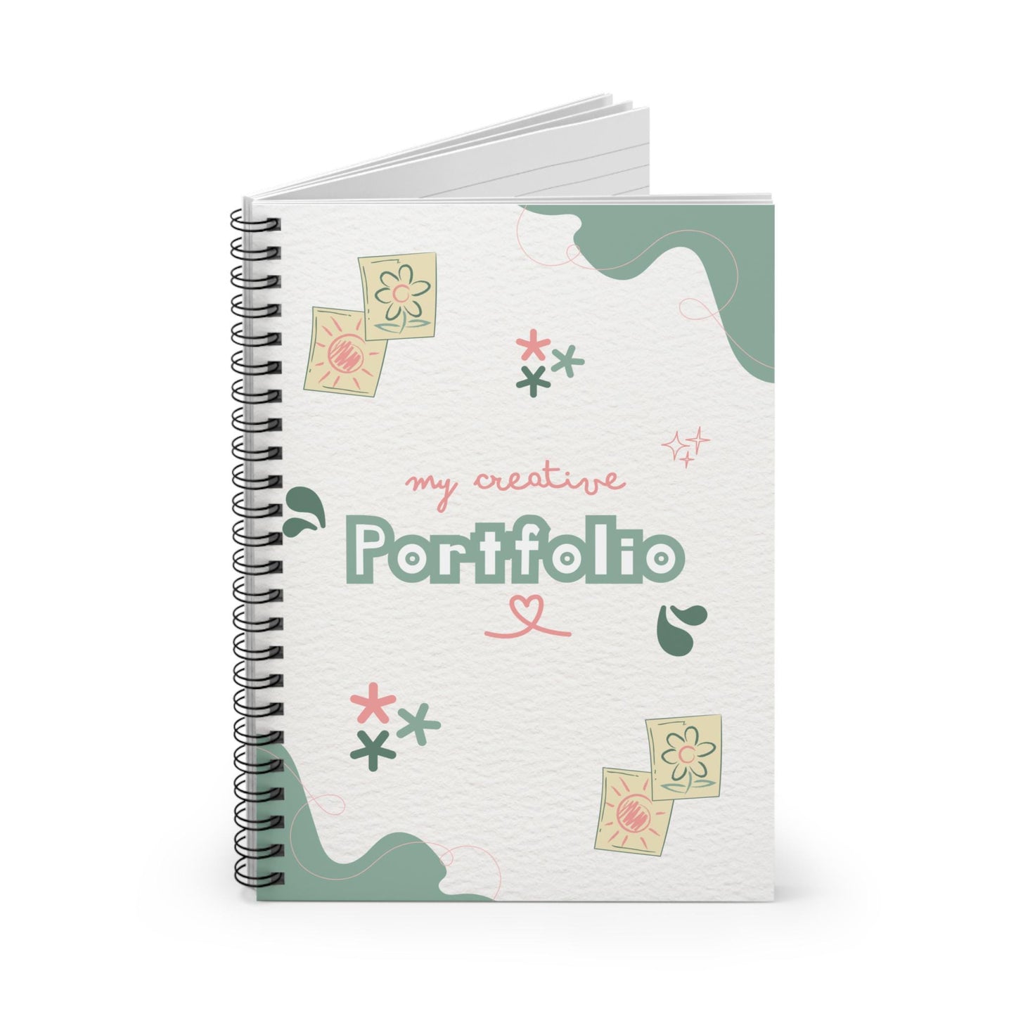 Spiral Notebook - Ruled Line, Creative Portfolio Journal, Writing Journal, Notebook for Artists, Sketchbook, Personal Diary