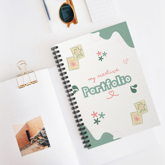 Spiral Notebook - Ruled Line, Creative Portfolio Journal, Writing Journal, Notebook for Artists, Sketchbook, Personal Diary