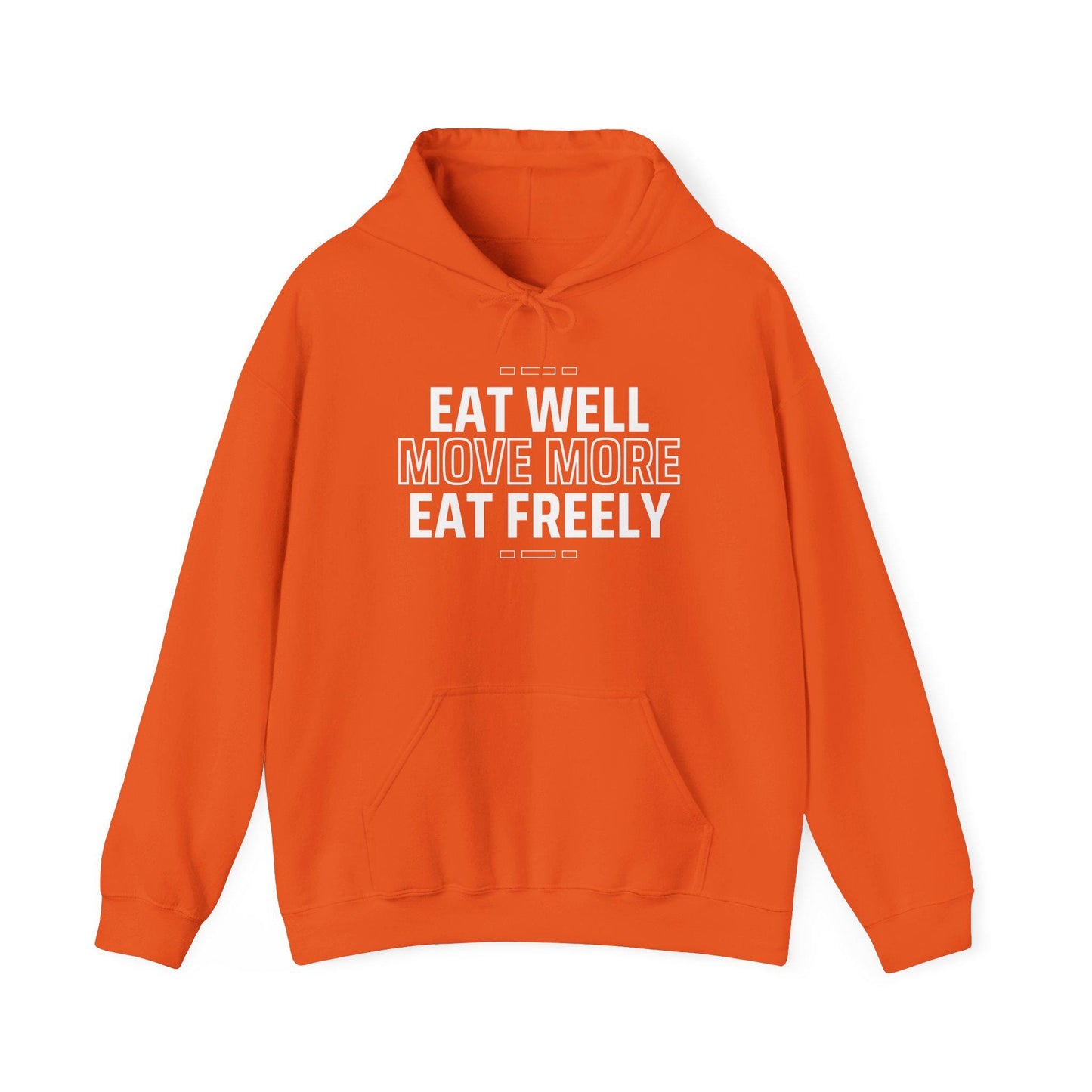 Eat Well Move More Hoodie – Motivational Fitness Sweatshirt – Wellness Gym Hoodie – Healthy Lifestyle Pullover – Workout Hoodie