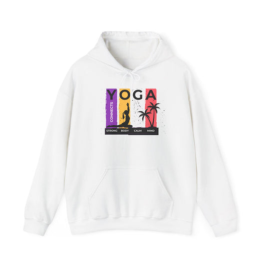 Strong Body Calm Mind Hoodie – Motivational Gym Sweatshirt – Fitness & Wellness Pullover – Cozy Workout Hoodie for Strength and Balance
