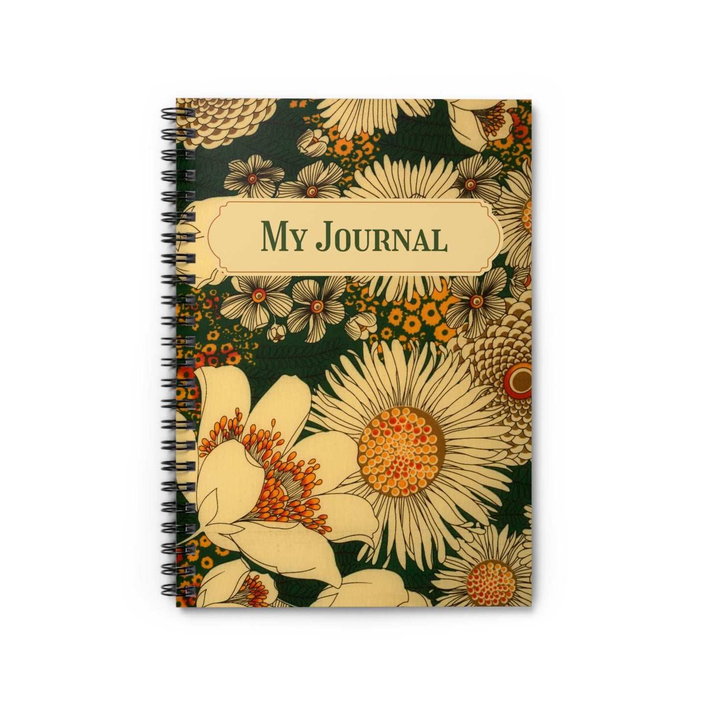 Sunflower Journal – Floral Notebook Ruled Diary Nature-Inspired Gift for Writers Ruled Line Diary Nature Inspired Planner Gift for Writers