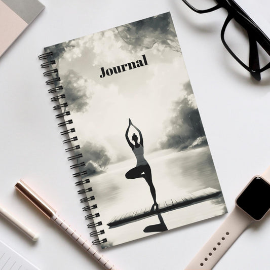 Yoga Spiral Journal Meditation Notebook Mindfulness Diary Zen Planner Inspirational Sketchbook